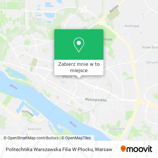 Mapa Politechnika Warszawska Filia W Płocku