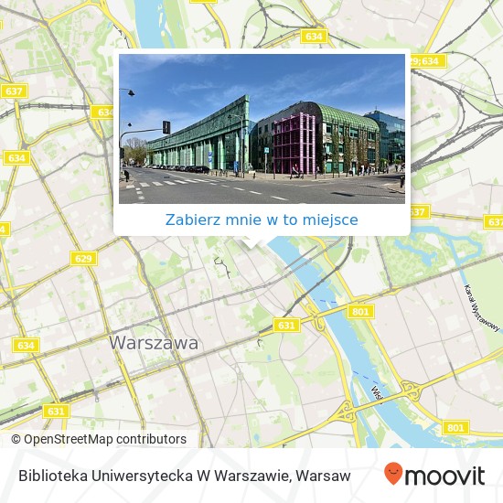 Mapa Biblioteka Uniwersytecka W Warszawie