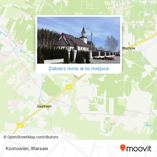 Mapa Kostowiec