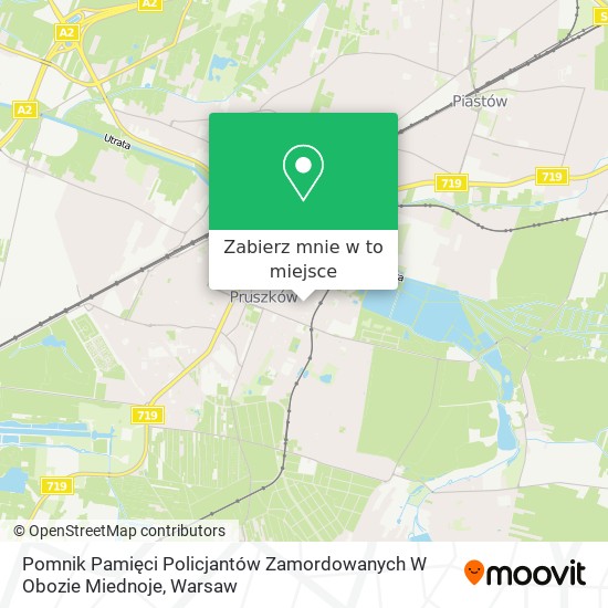 Mapa Pomnik Pamięci Policjantów Zamordowanych W Obozie Miednoje