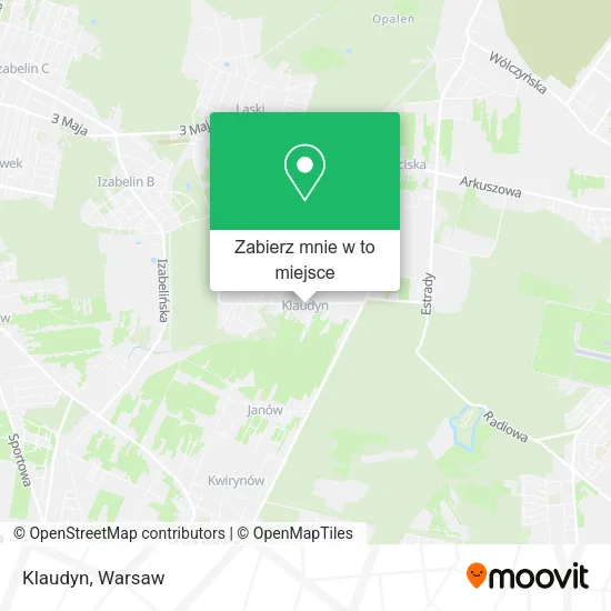 Mapa Klaudyn