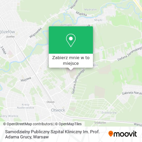 Mapa Samodzielny Publiczny Szpital Kliniczny Im. Prof. Adama Grucy