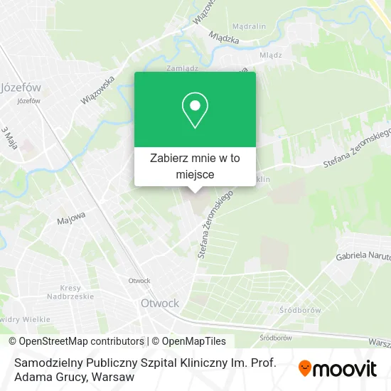 Mapa Samodzielny Publiczny Szpital Kliniczny Im. Prof. Adama Grucy