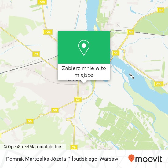 Mapa Pomnik Marszałka Józefa Piłsudskiego