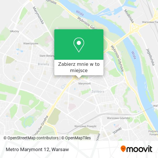 Mapa Metro Marymont 12