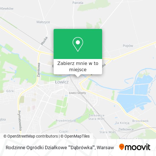 Mapa Rodzinne Ogródki Działkowe ""Dąbrówka""