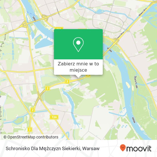 Mapa Schronisko Dla Mężczyzn Siekierki