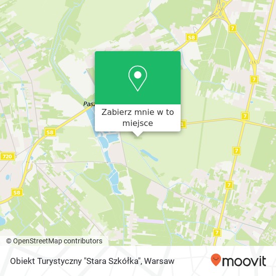 Mapa Obiekt Turystyczny "Stara Szkółka"