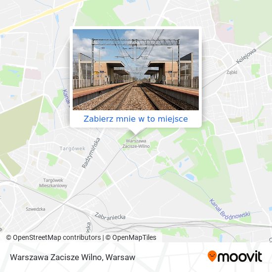 Mapa Warszawa Zacisze Wilno