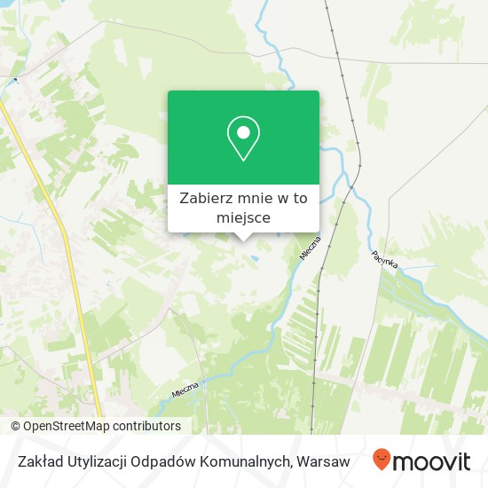 Mapa Zakład Utylizacji Odpadów Komunalnych