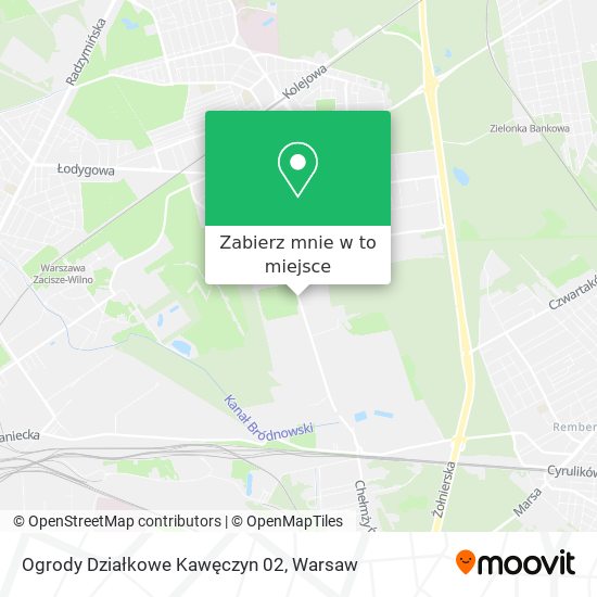 Mapa Ogrody Działkowe Kawęczyn 02