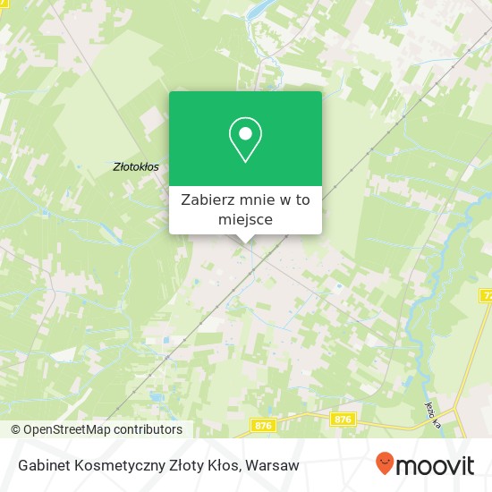 Mapa Gabinet Kosmetyczny Złoty Kłos