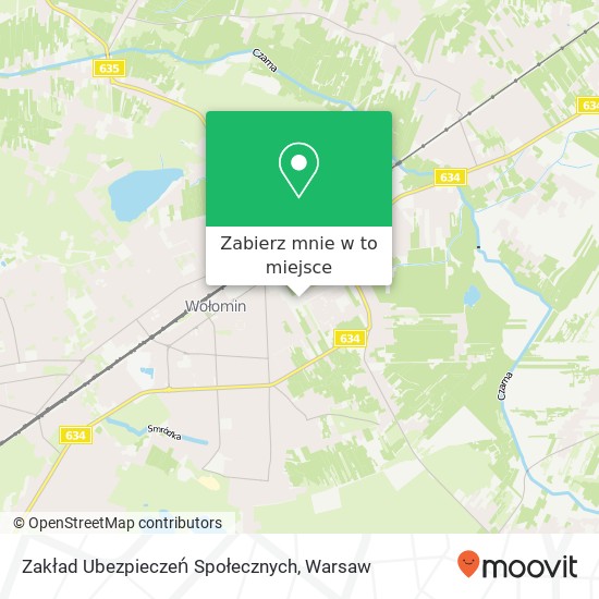 Mapa Zakład Ubezpieczeń Społecznych