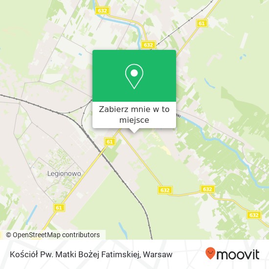 Mapa Kościół Pw. Matki Bożej Fatimskiej