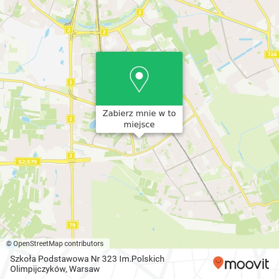 Mapa Szkoła Podstawowa Nr 323 Im.Polskich Olimpijczyków