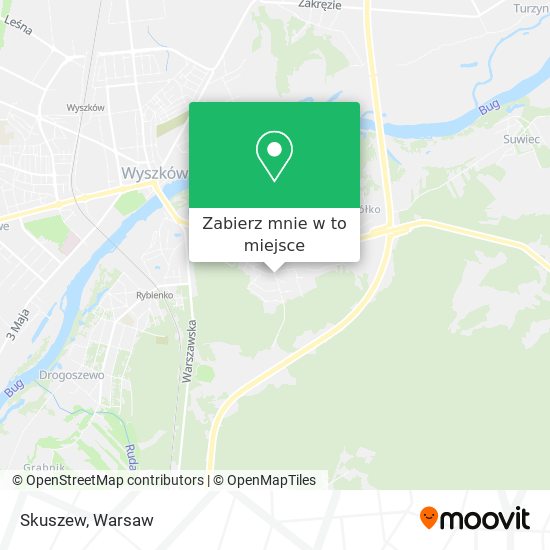 Mapa Skuszew