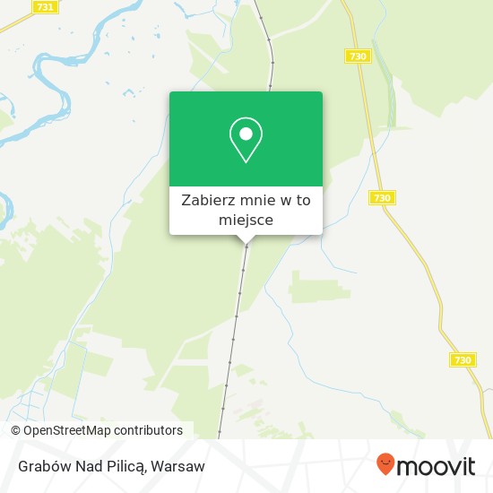 Mapa Grabów Nad Pilicą