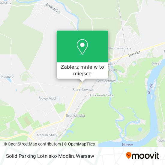 Mapa Solid Parking Lotnisko Modlin