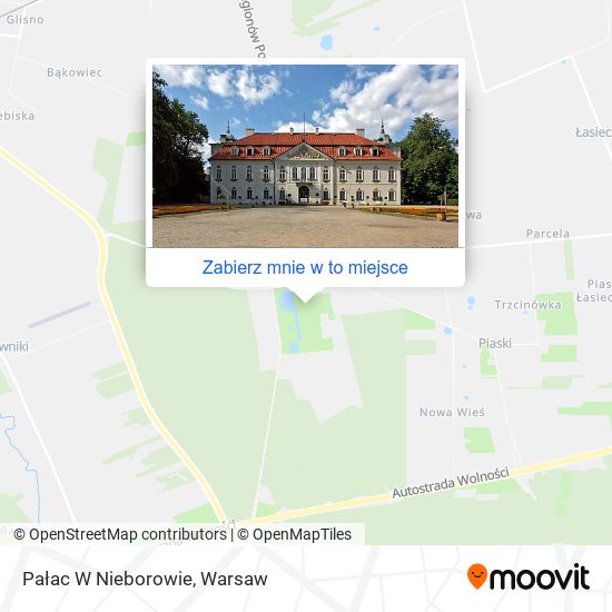 Mapa Pałac W Nieborowie