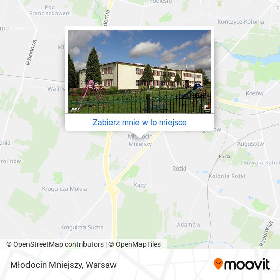 Mapa Młodocin Mniejszy