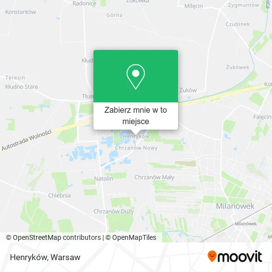 Mapa Henryków