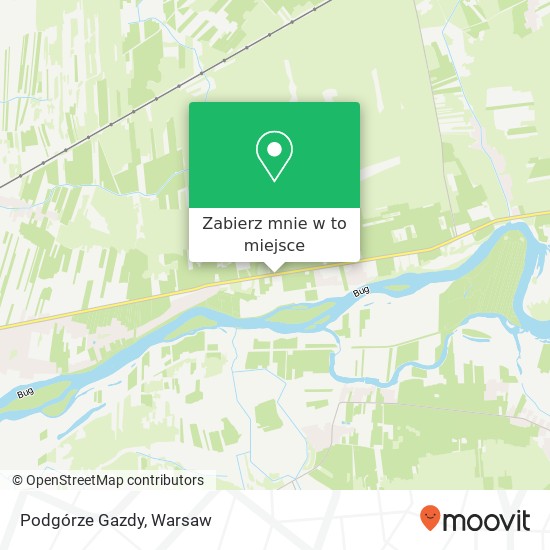 Mapa Podgórze Gazdy