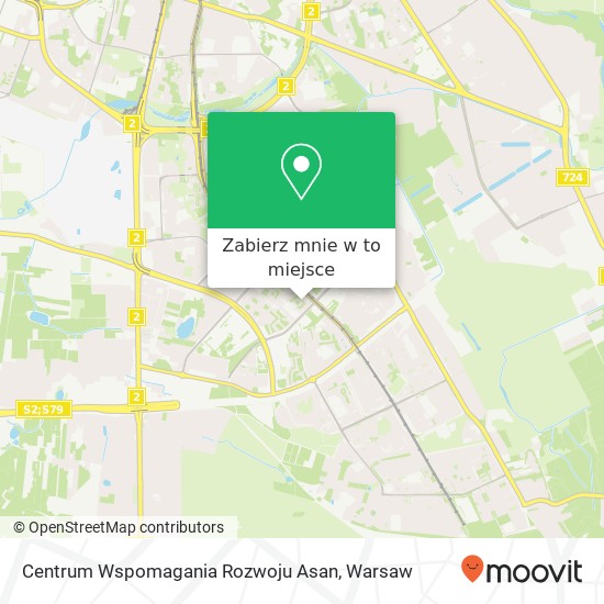 Mapa Centrum Wspomagania Rozwoju Asan