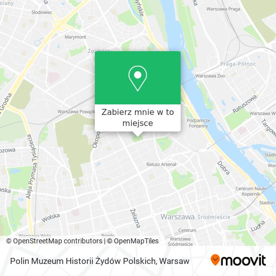 Mapa Polin Muzeum Historii Żydów Polskich