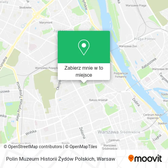 Mapa Polin Muzeum Historii Żydów Polskich