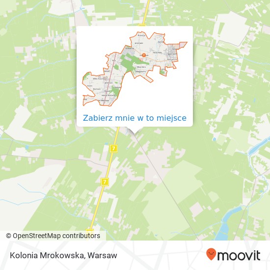 Mapa Kolonia Mrokowska