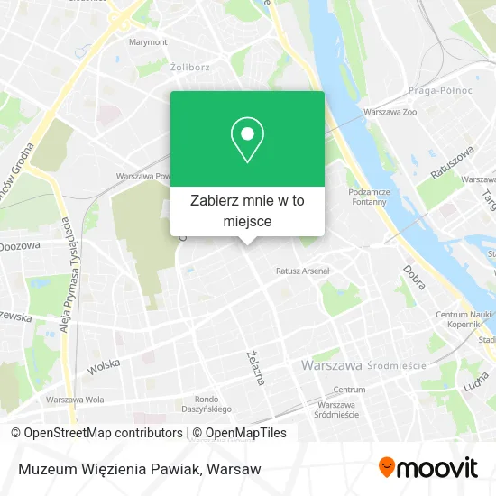 Mapa Muzeum Więzienia Pawiak