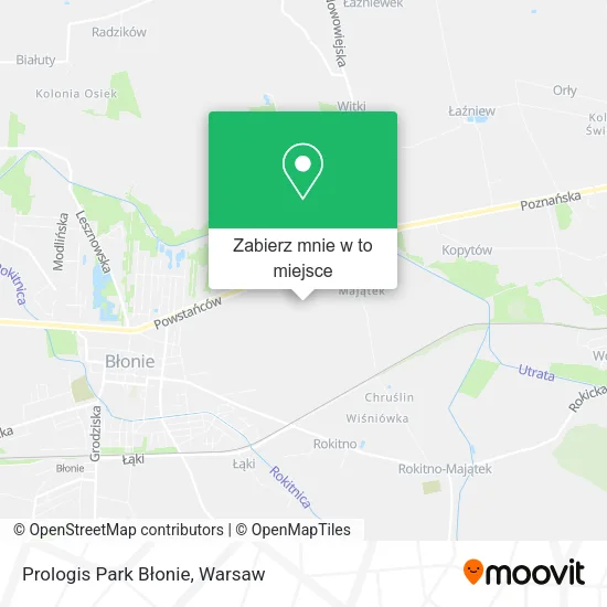 Mapa Prologis Park Błonie