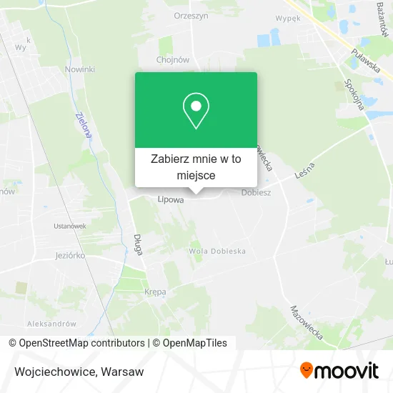 Mapa Wojciechowice