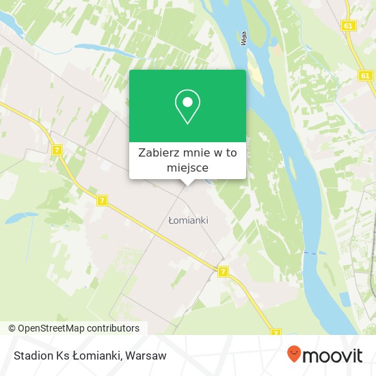 Mapa Stadion Ks Łomianki