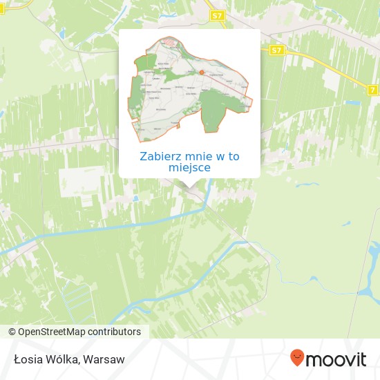 Mapa Łosia Wólka