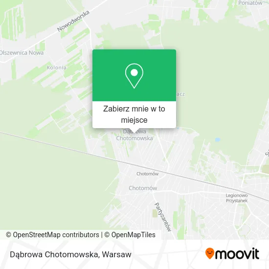 Mapa Dąbrowa Chotomowska