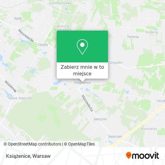 Mapa Książenice