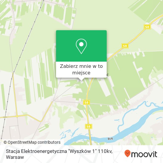 Mapa Stacja Elektroenergetyczna "Wyszków 1" 110kv