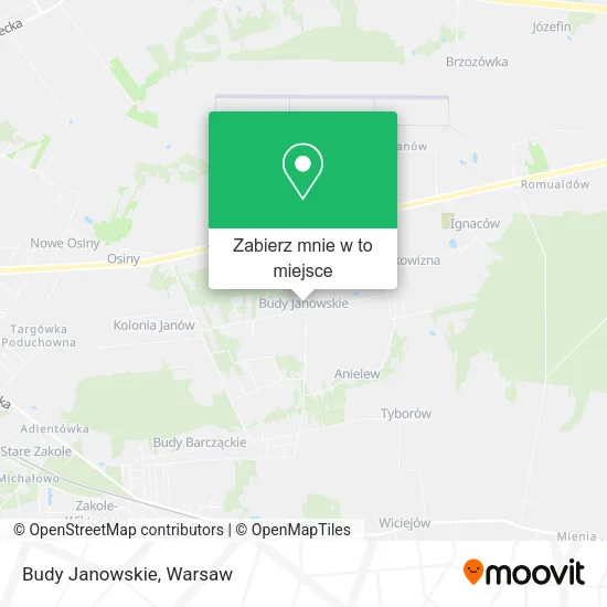 Mapa Budy Janowskie