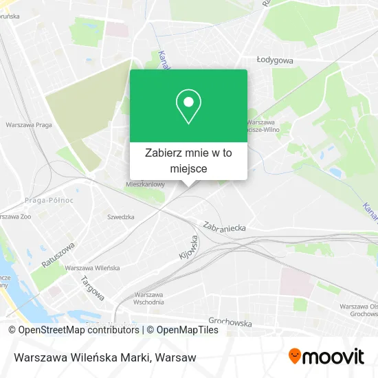 Mapa Warszawa Wileńska Marki