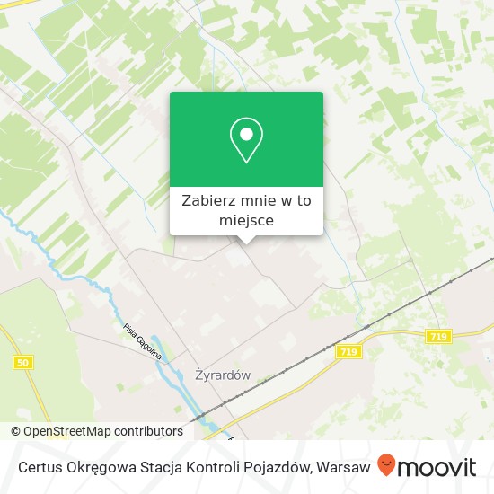 Mapa Certus Okręgowa Stacja Kontroli Pojazdów