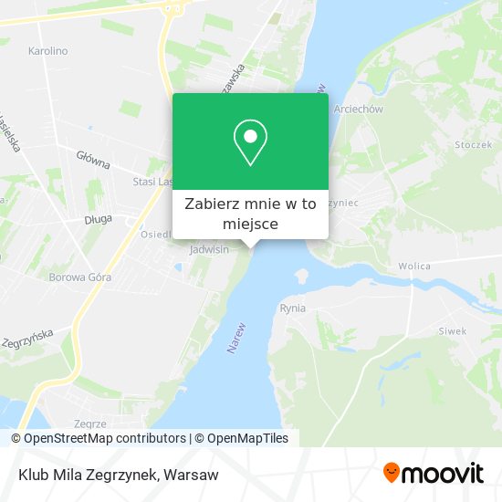 Mapa Klub Mila Zegrzynek