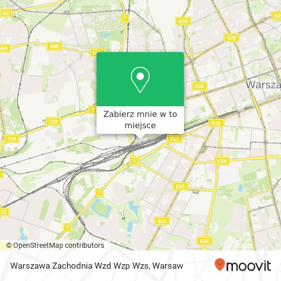 Mapa Warszawa Zachodnia Wzd Wzp Wzs