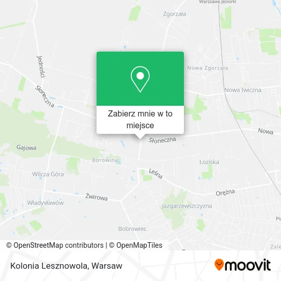 Mapa Kolonia Lesznowola
