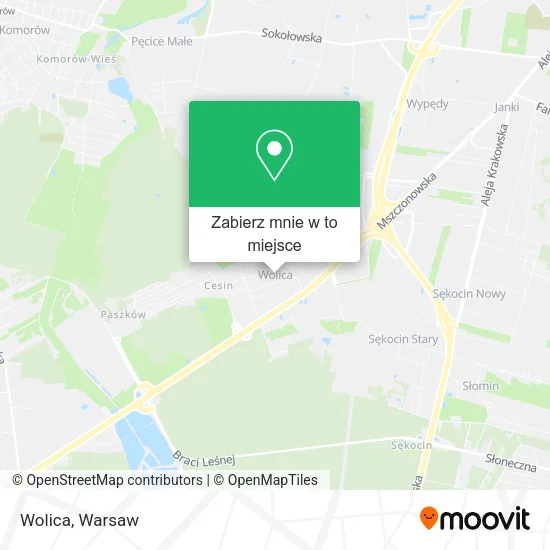 Mapa Wolica