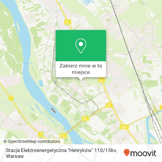 Mapa Stacja Elektroenergetyczna "Henryków" 110 / 15kv