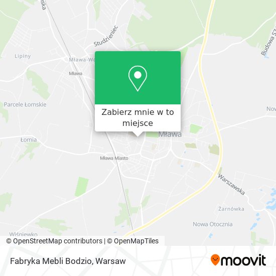 Mapa Fabryka Mebli Bodzio