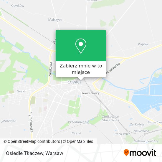 Mapa Osiedle Tkaczew