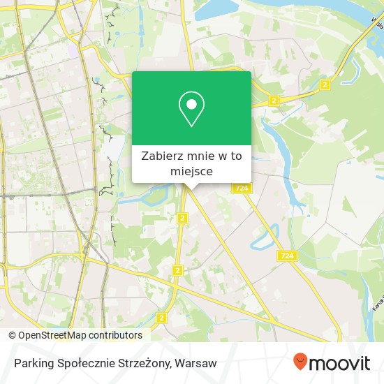 Mapa Parking Społecznie Strzeżony