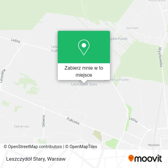 Mapa Leszczydół Stary